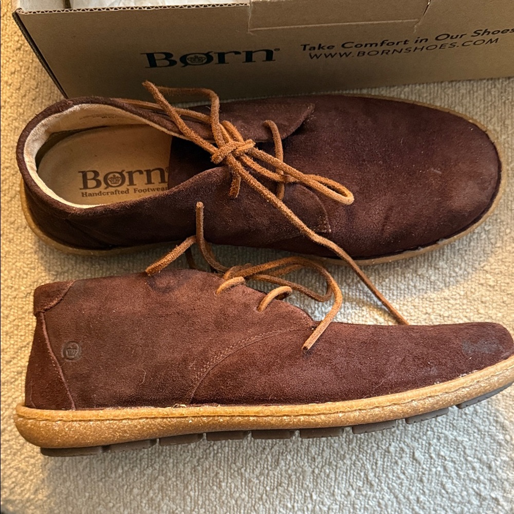 Born women’s Nuala II dark Brown Suede Shoes
